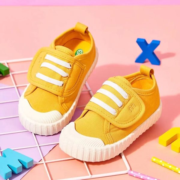 170-Yellow sneakers for girls aged 5-7